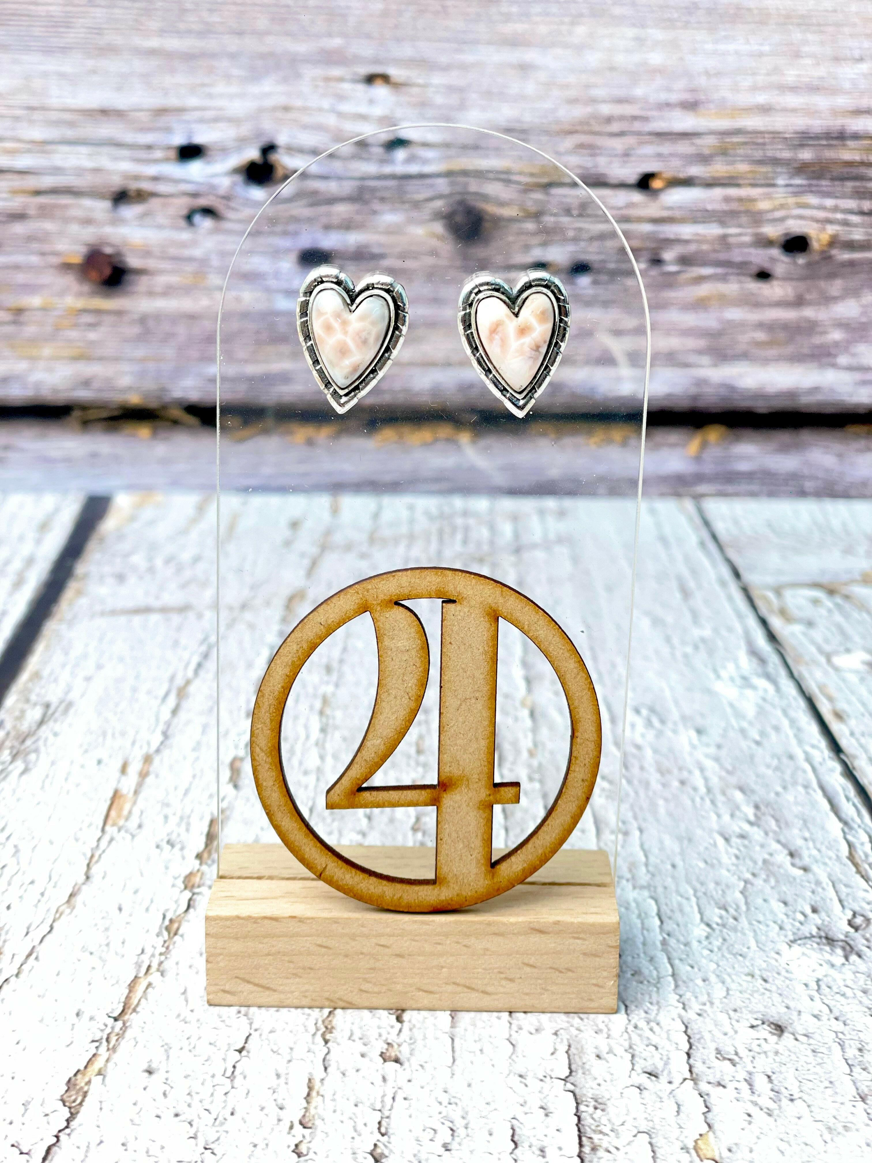 Love Is In The Air Heart Stud Earrings-Earrings-Krush Kandy, Women's Online Fashion Boutique Located in Phoenix, Arizona (Scottsdale Area)