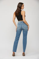 Mica Super High Rise Straight Leg Jeans-Denim-Krush Kandy, Women's Online Fashion Boutique Located in Phoenix, Arizona (Scottsdale Area)