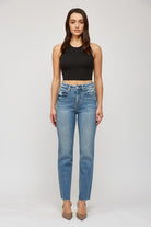 Mica Super High Rise Straight Leg Jeans-Denim-Krush Kandy, Women's Online Fashion Boutique Located in Phoenix, Arizona (Scottsdale Area)