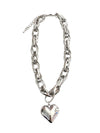 Alyssa Heart Chain Necklace-Necklaces-Krush Kandy, Women's Online Fashion Boutique Located in Phoenix, Arizona (Scottsdale Area)