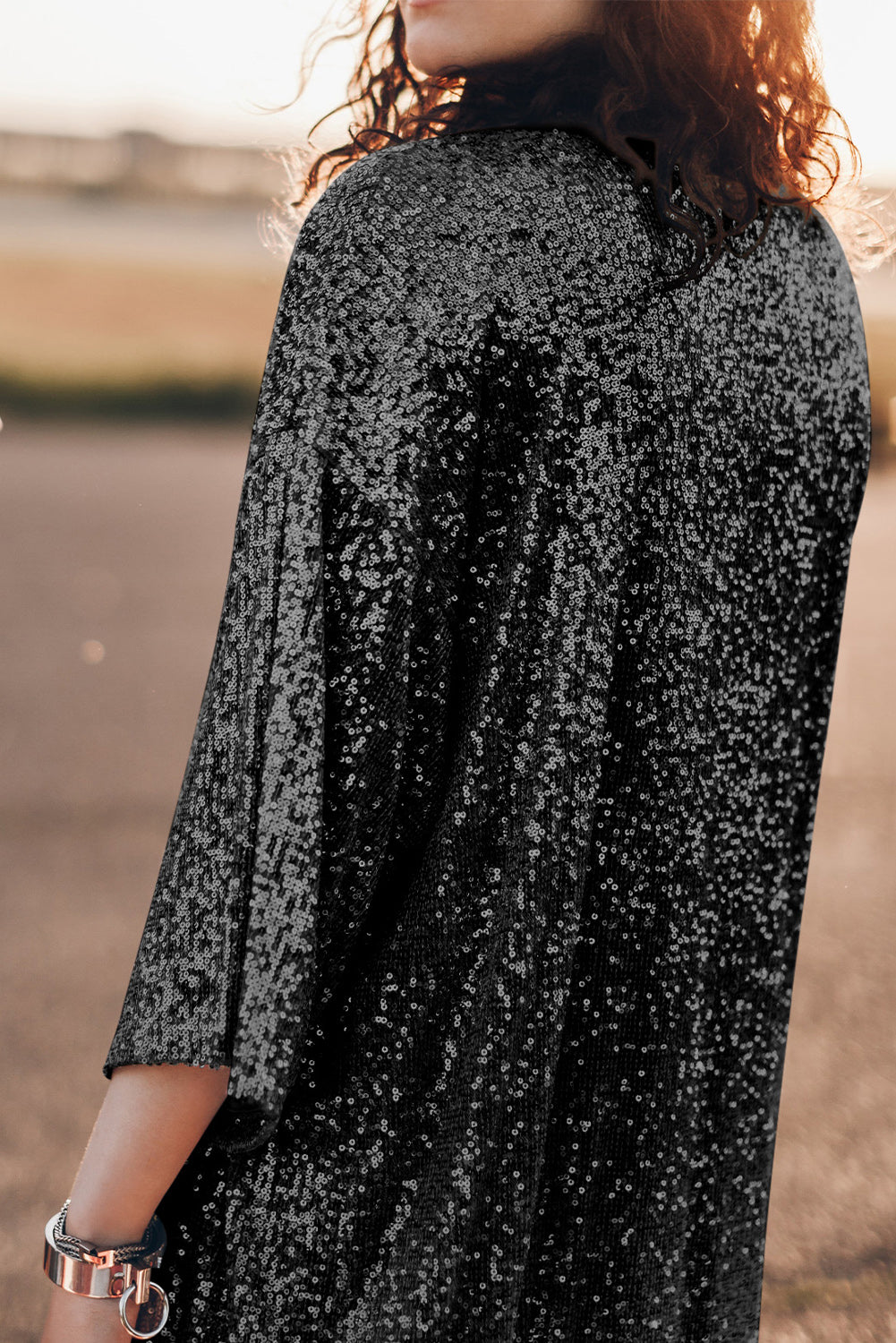 Sequin Open Front Duster Cardigan-Cardigans-Krush Kandy, Women's Online Fashion Boutique Located in Phoenix, Arizona (Scottsdale Area)