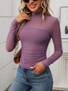 Mock Neck Long Sleeve Top-Tops-Krush Kandy, Women's Online Fashion Boutique Located in Phoenix, Arizona (Scottsdale Area)