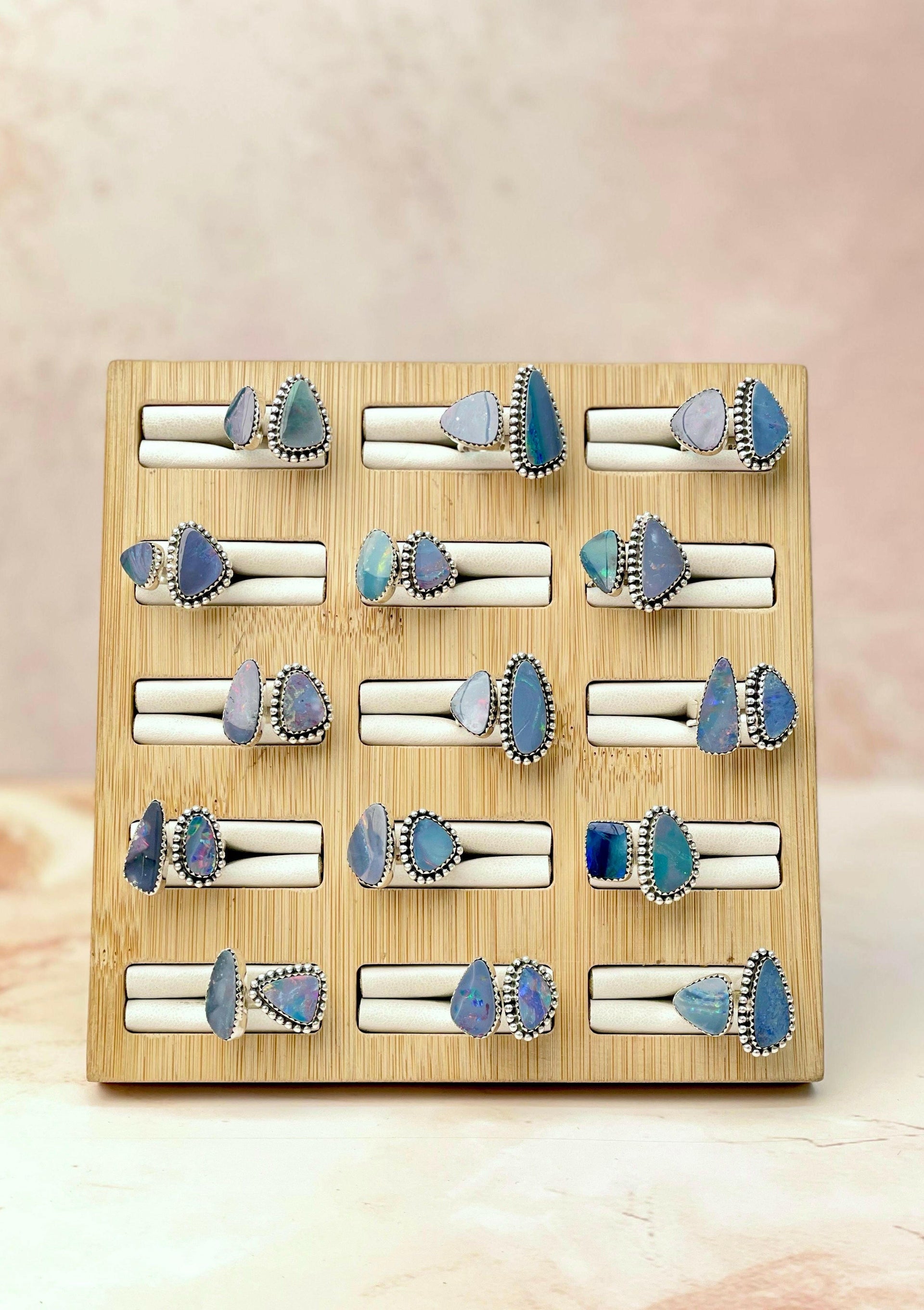 Australian Opal Floating Rings-Rings-Krush Kandy, Women's Online Fashion Boutique Located in Phoenix, Arizona (Scottsdale Area)