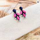 Blushing Horizon Multi Stone Earrings-Stud Earrings-Krush Kandy, Women's Online Fashion Boutique Located in Phoenix, Arizona (Scottsdale Area)