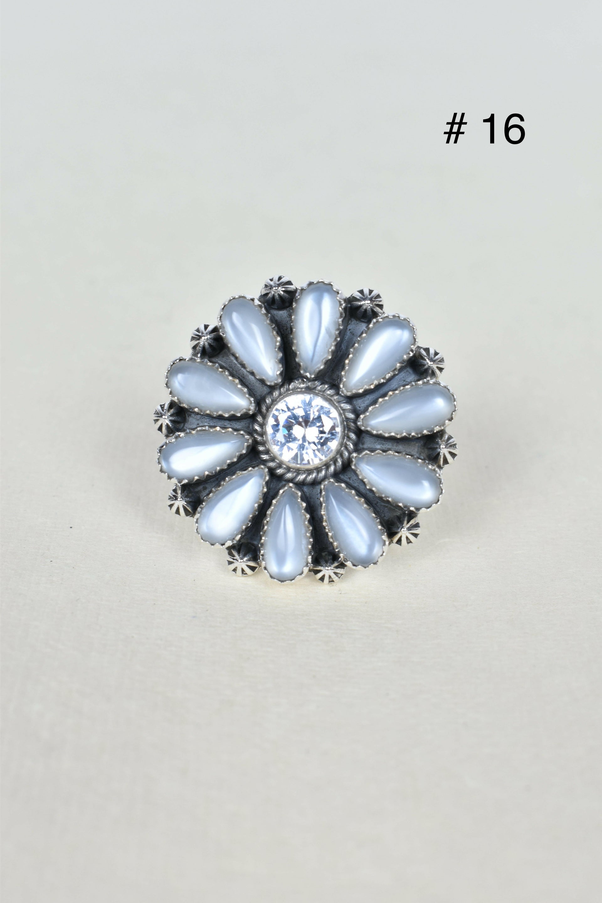 ONE OF A KIND STERLING SILVER CRYSTAL CLUSTER RINGS-Cluster Rings-Krush Kandy, Women's Online Fashion Boutique Located in Phoenix, Arizona (Scottsdale Area)