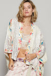 Oversized Floral Pattern Double Gauze Cardigan Sale