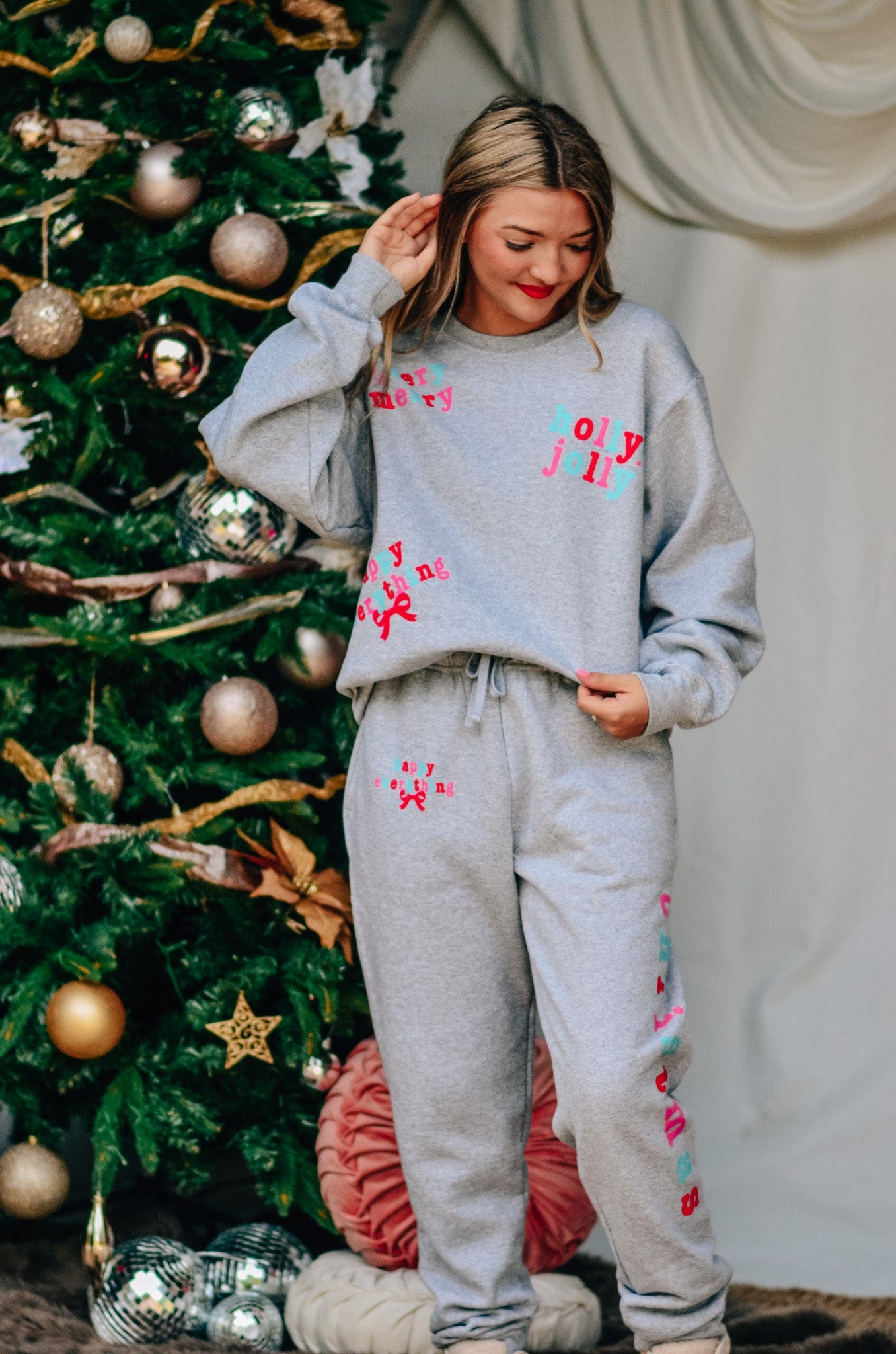 Holly Merry Everything Sweatshirt-Krush Kandy, Women's Online Fashion Boutique Located in Phoenix, Arizona (Scottsdale Area)