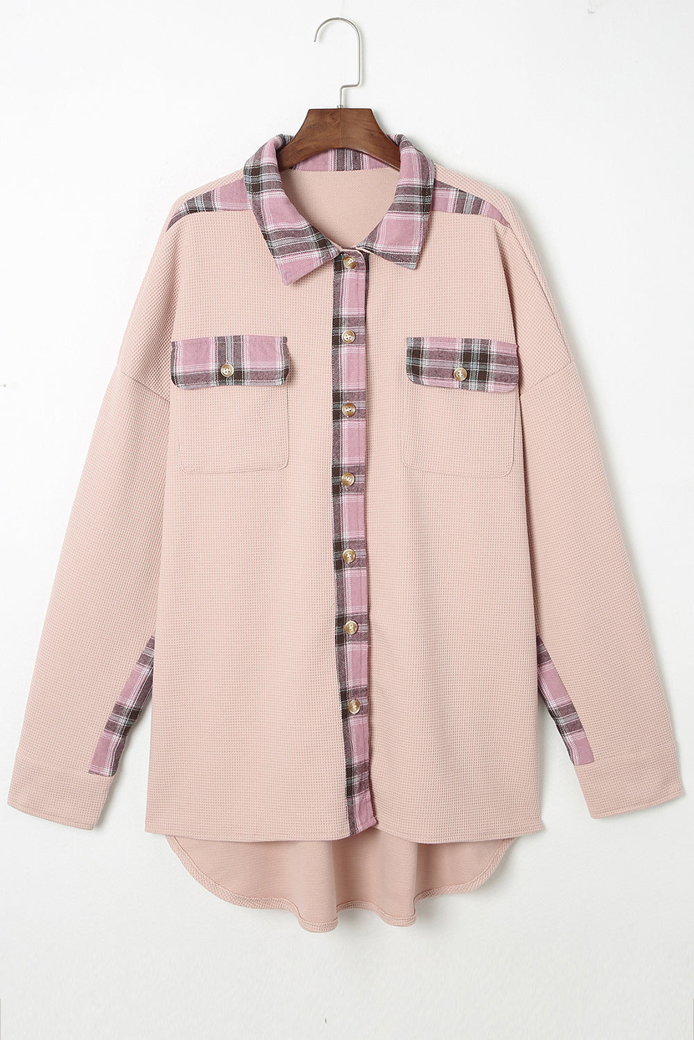 Plaid Button Down Collared Jacket-Krush Kandy, Women's Online Fashion Boutique Located in Phoenix, Arizona (Scottsdale Area)