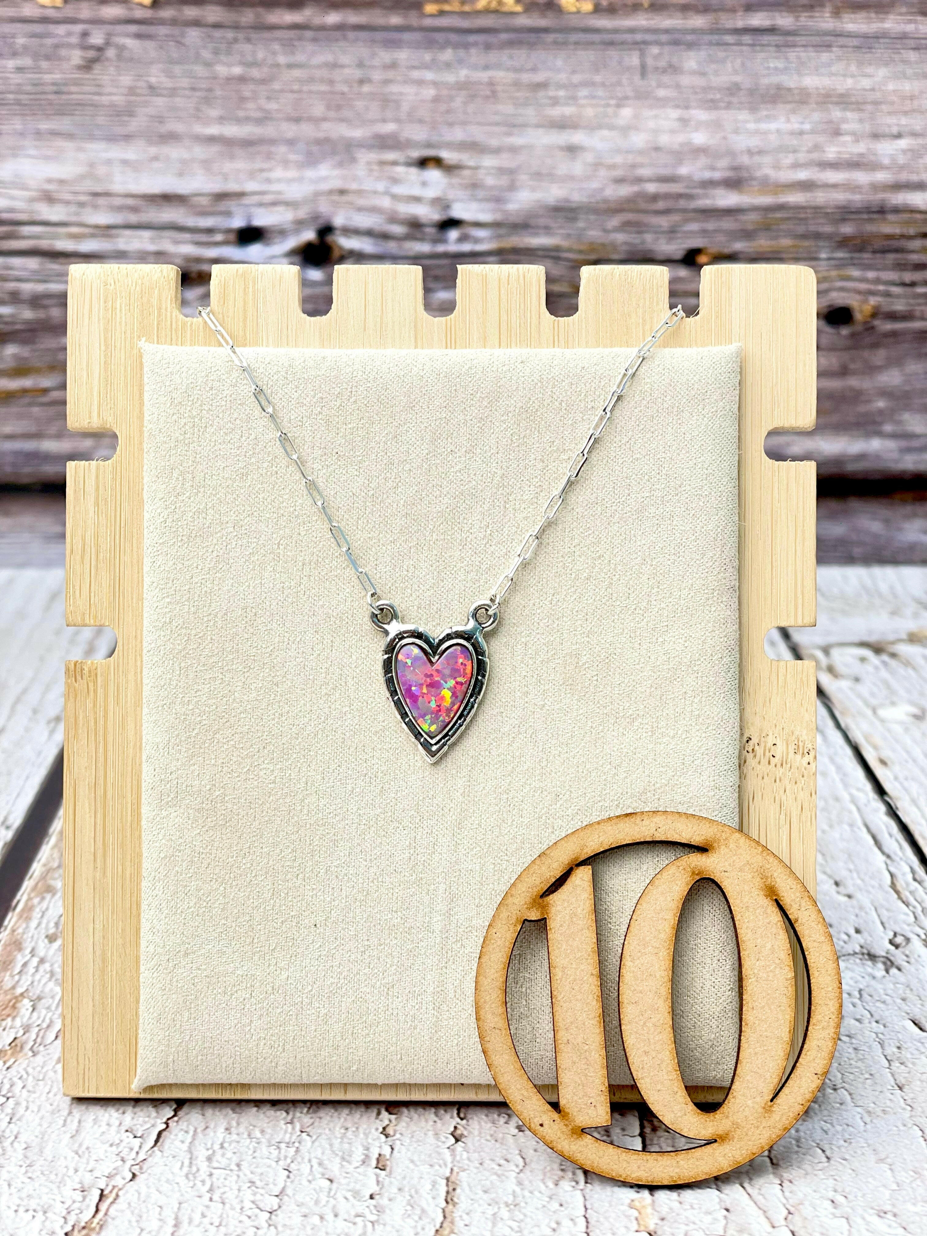 Full Of Love Heart Slab Necklace-Necklaces-Krush Kandy, Women's Online Fashion Boutique Located in Phoenix, Arizona (Scottsdale Area)