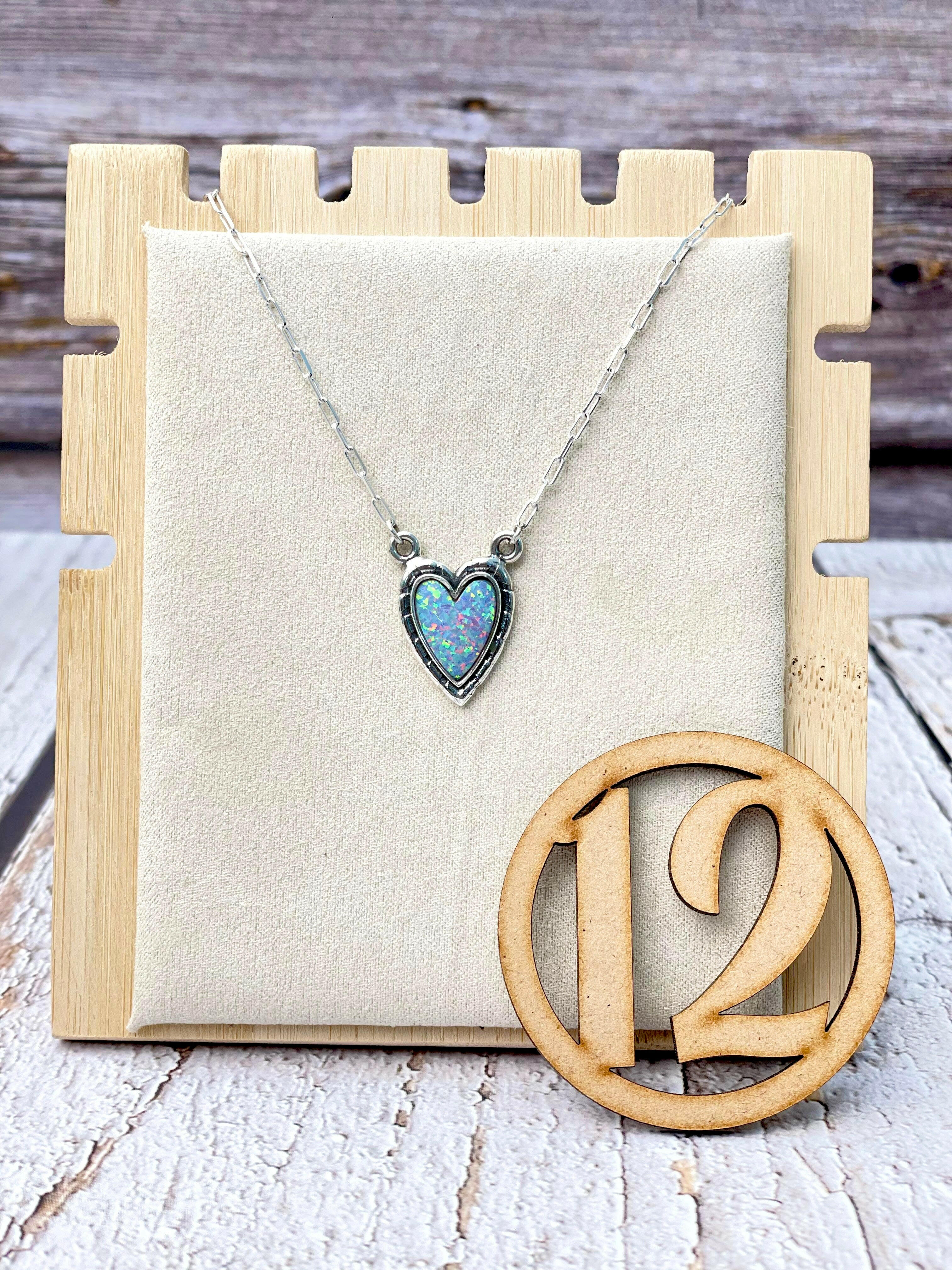 Full Of Love Heart Slab Necklace-Necklaces-Krush Kandy, Women's Online Fashion Boutique Located in Phoenix, Arizona (Scottsdale Area)