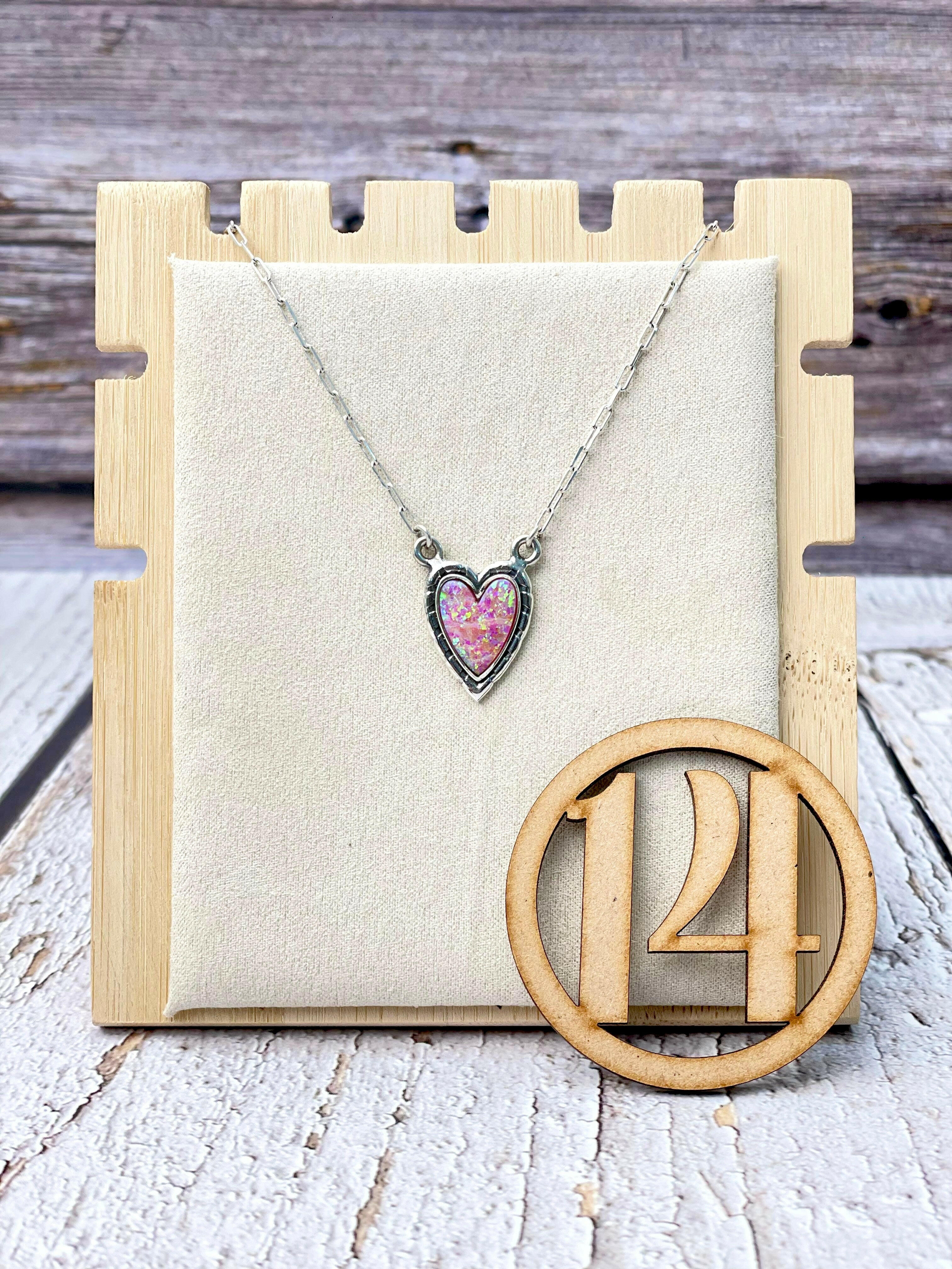Full Of Love Heart Slab Necklace-Necklaces-Krush Kandy, Women's Online Fashion Boutique Located in Phoenix, Arizona (Scottsdale Area)