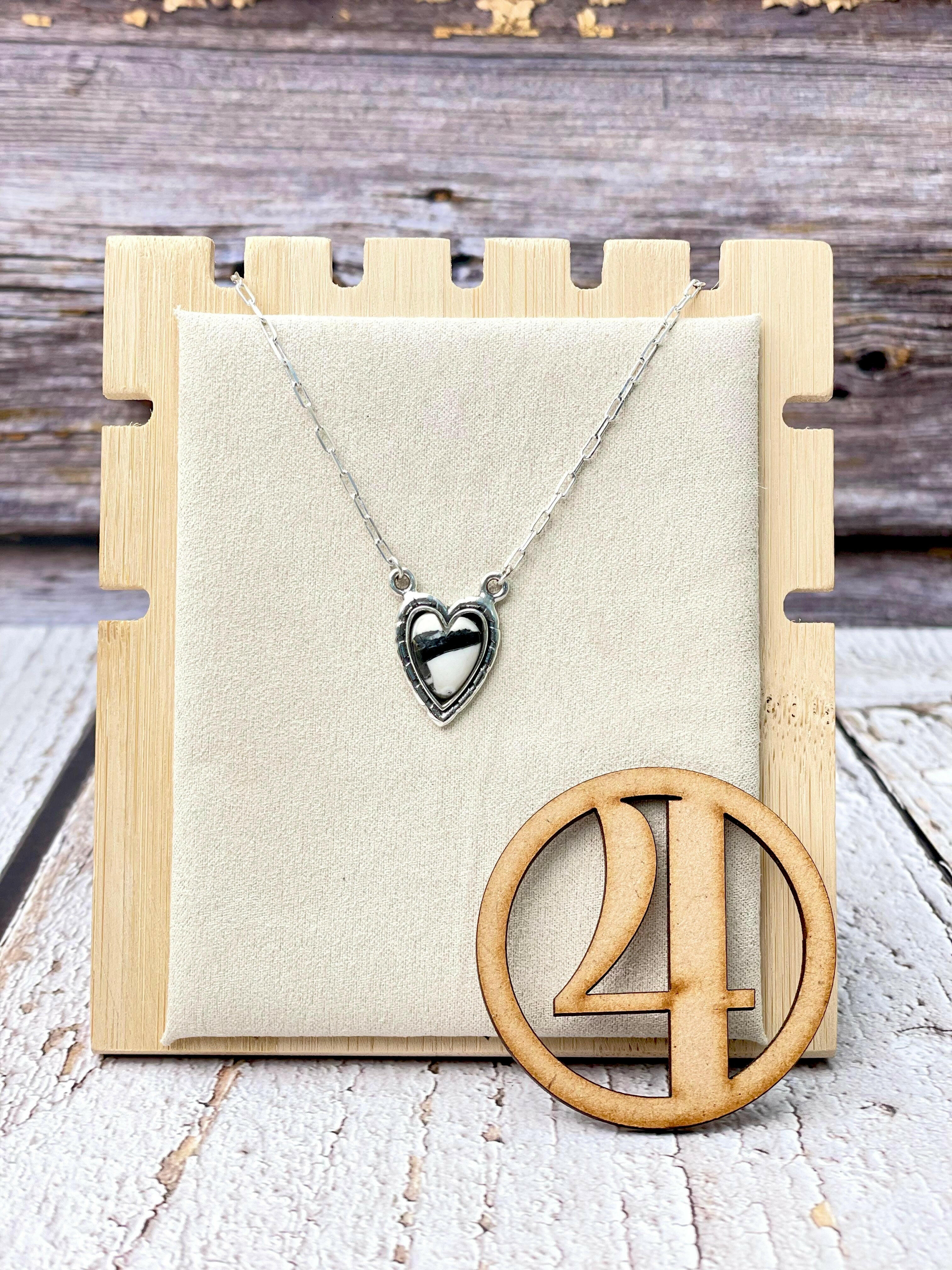 Full Of Love Heart Slab Necklace-Necklaces-Krush Kandy, Women's Online Fashion Boutique Located in Phoenix, Arizona (Scottsdale Area)