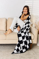 Cuddley Checkered Decorative Throw Blanket-Krush Kandy, Women's Online Fashion Boutique Located in Phoenix, Arizona (Scottsdale Area)