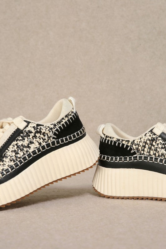 Dolea - Loop Woven Platform Sneakers-Sneakers-Krush Kandy, Women's Online Fashion Boutique Located in Phoenix, Arizona (Scottsdale Area)