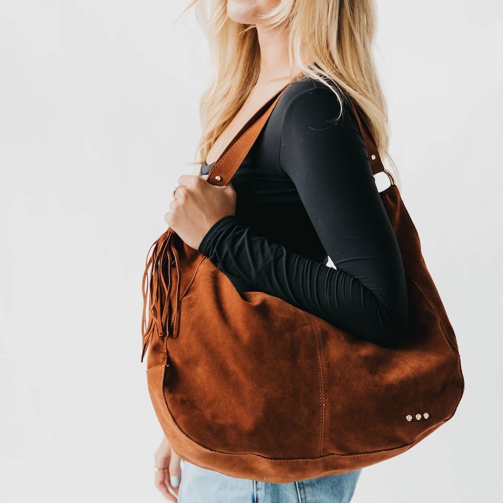 Hazel Hobo Shoulder Bag with Tassel-Accessories-Krush Kandy, Women's Online Fashion Boutique Located in Phoenix, Arizona (Scottsdale Area)