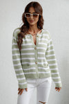 Striped Button Down Long Sleeve Cardigan-Krush Kandy, Women's Online Fashion Boutique Located in Phoenix, Arizona (Scottsdale Area)