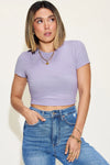 Everyday Essential Ribbed Crop Tee-Krush Kandy, Women's Online Fashion Boutique Located in Phoenix, Arizona (Scottsdale Area)