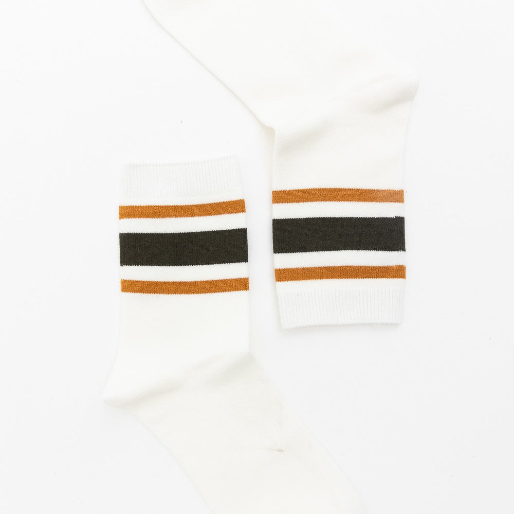 Retro Stripe Style Crew Socks-Socks-Krush Kandy, Women's Online Fashion Boutique Located in Phoenix, Arizona (Scottsdale Area)