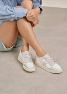 White Leather Low Top Sneakers- Juniper-Sneakers-Krush Kandy, Women's Online Fashion Boutique Located in Phoenix, Arizona (Scottsdale Area)