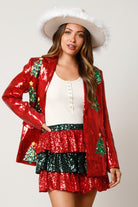 Color Block Sequin Tiered Skirt-Skirts-Krush Kandy, Women's Online Fashion Boutique Located in Phoenix, Arizona (Scottsdale Area)