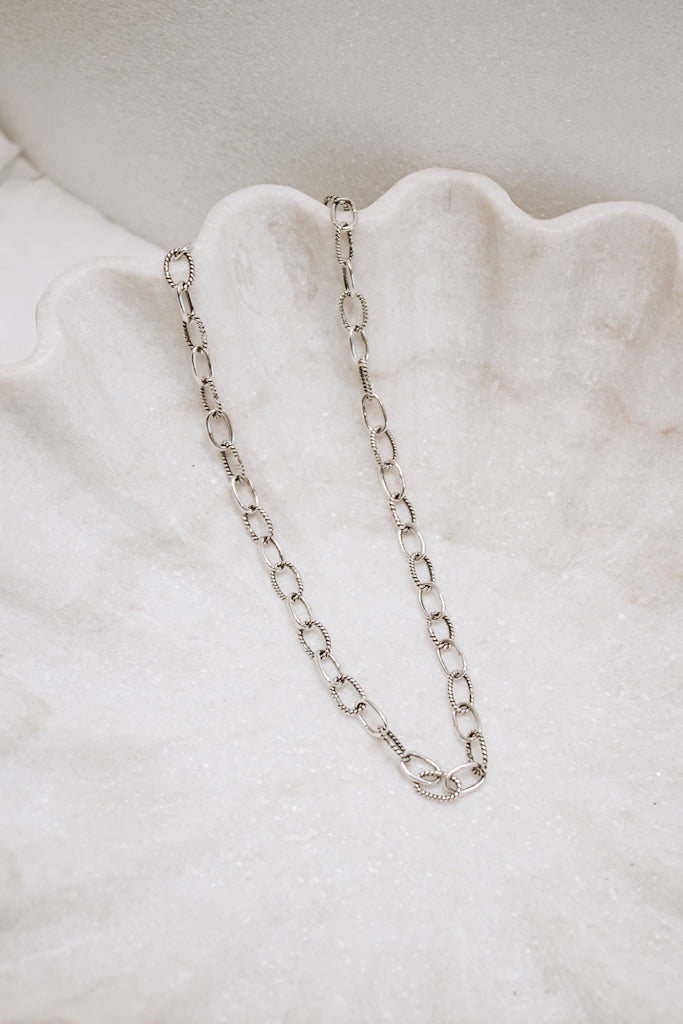 PREORDER Sterling Silver Duo Chain Necklace & Bracelet-Chain Necklaces-Krush Kandy, Women's Online Fashion Boutique Located in Phoenix, Arizona (Scottsdale Area)