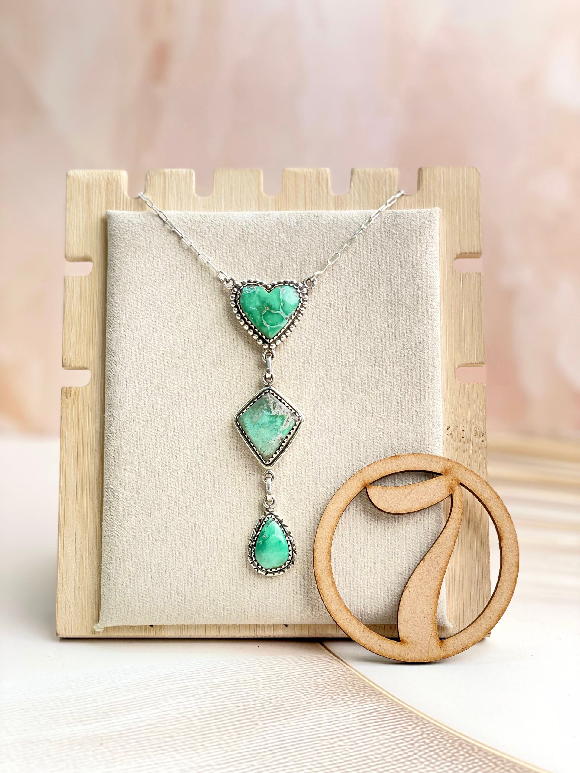 Australian Varascite Lariat Necklace Sno 15-Necklaces-Krush Kandy, Women's Online Fashion Boutique Located in Phoenix, Arizona (Scottsdale Area)