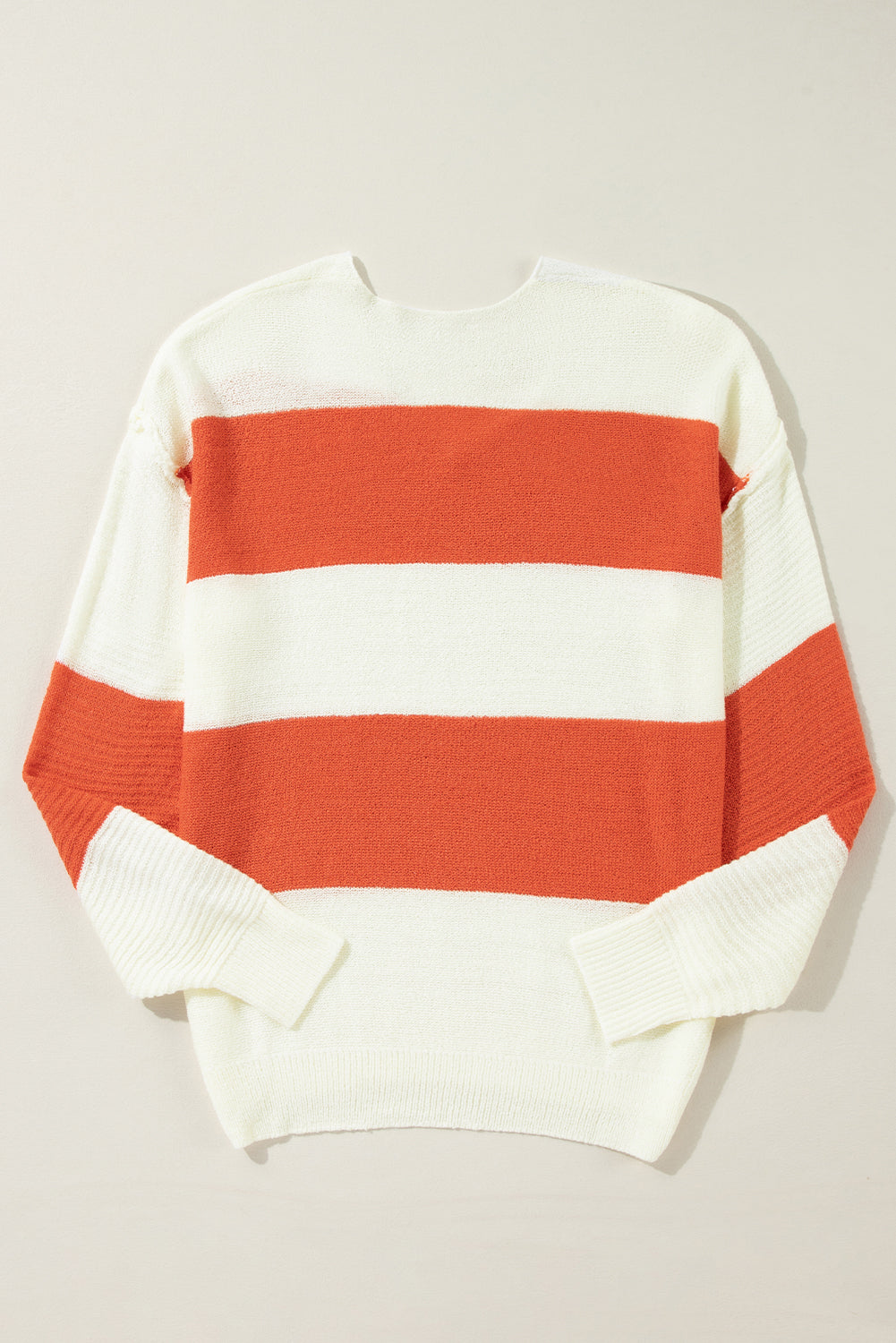 Harvest Stripe V-Neck Sweater-Sweaters-Krush Kandy, Women's Online Fashion Boutique Located in Phoenix, Arizona (Scottsdale Area)