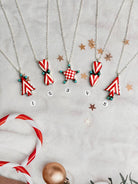 Holly Jolly Red & White Christmas Necklaces-Necklaces-Krush Kandy, Women's Online Fashion Boutique Located in Phoenix, Arizona (Scottsdale Area)