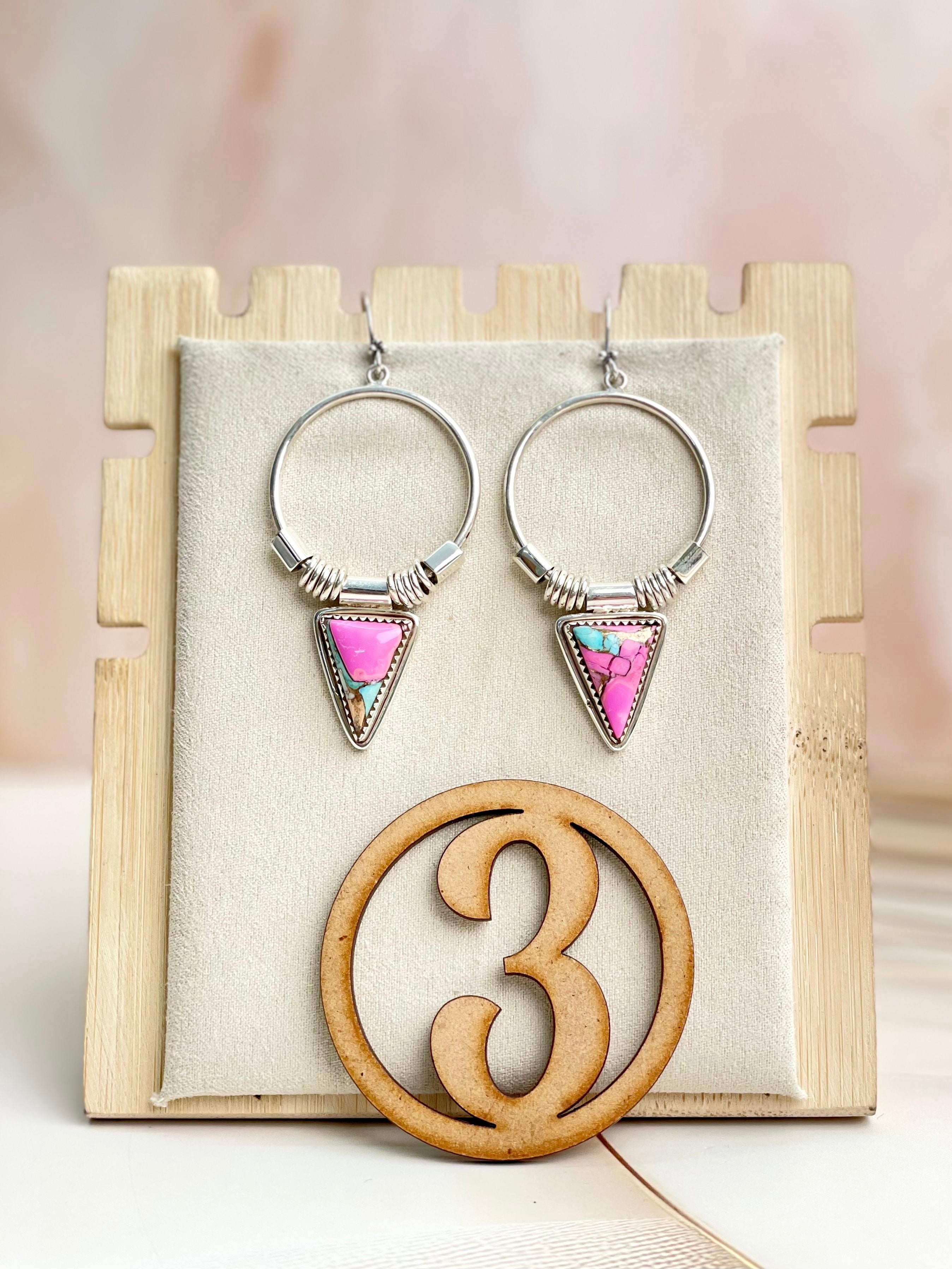 Southwest Triad Hoops sno 16-Earrings-Krush Kandy, Women's Online Fashion Boutique Located in Phoenix, Arizona (Scottsdale Area)