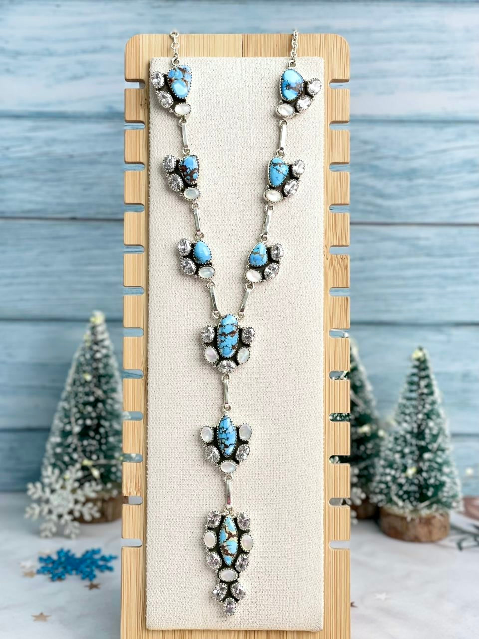 Winter Frost Golden Hills Statement Necklace-Necklaces-Krush Kandy, Women&#39;s Online Fashion Boutique Located in Phoenix, Arizona (Scottsdale Area)