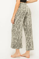 Comfy Grey Leopard Print Bottoms-Joggers-Krush Kandy, Women's Online Fashion Boutique Located in Phoenix, Arizona (Scottsdale Area)
