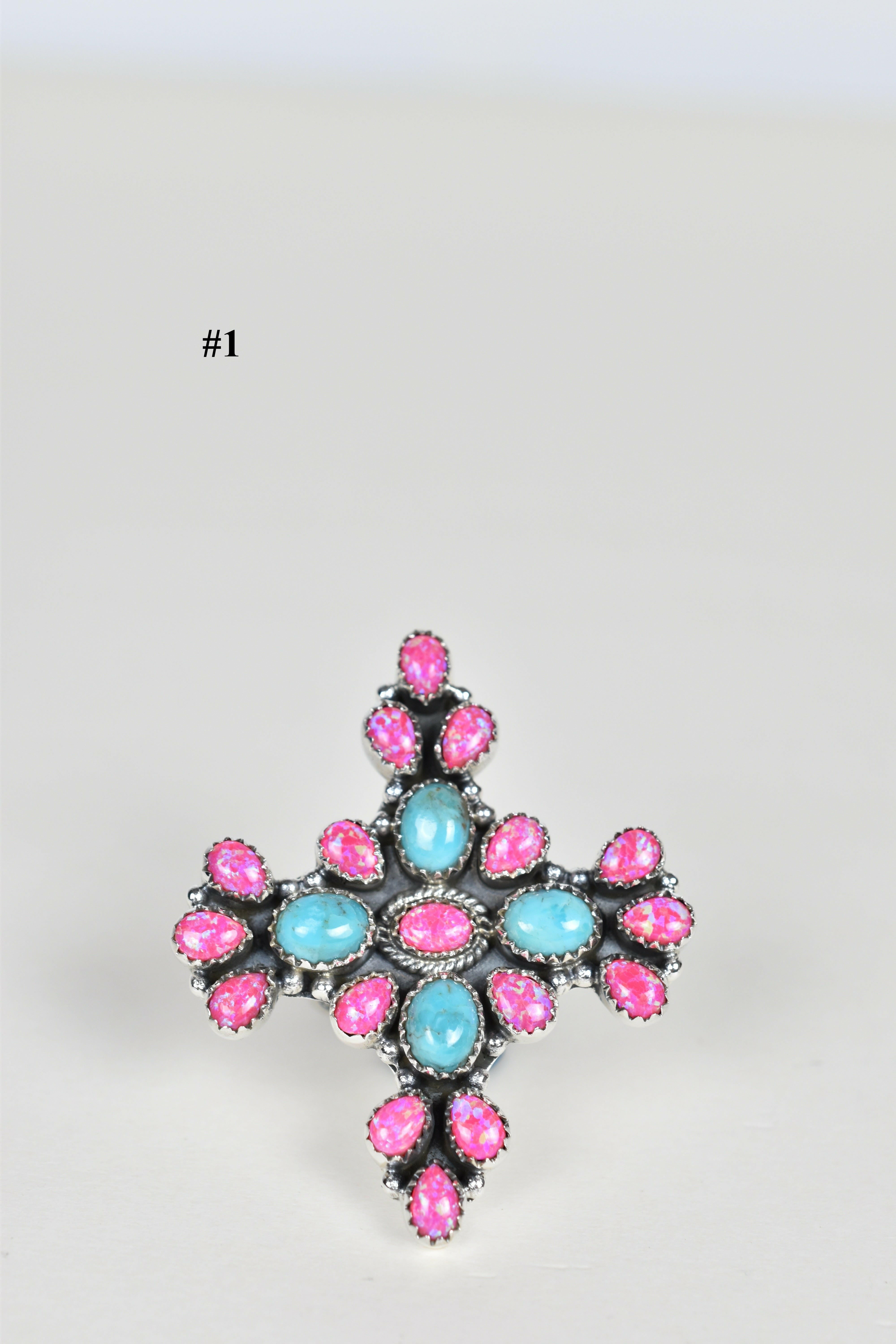 Magical Opal Cluster Rings ( 10 DIFFERENT ONE OF A KINDS!! )-Cluster Rings-Krush Kandy, Women's Online Fashion Boutique Located in Phoenix, Arizona (Scottsdale Area)