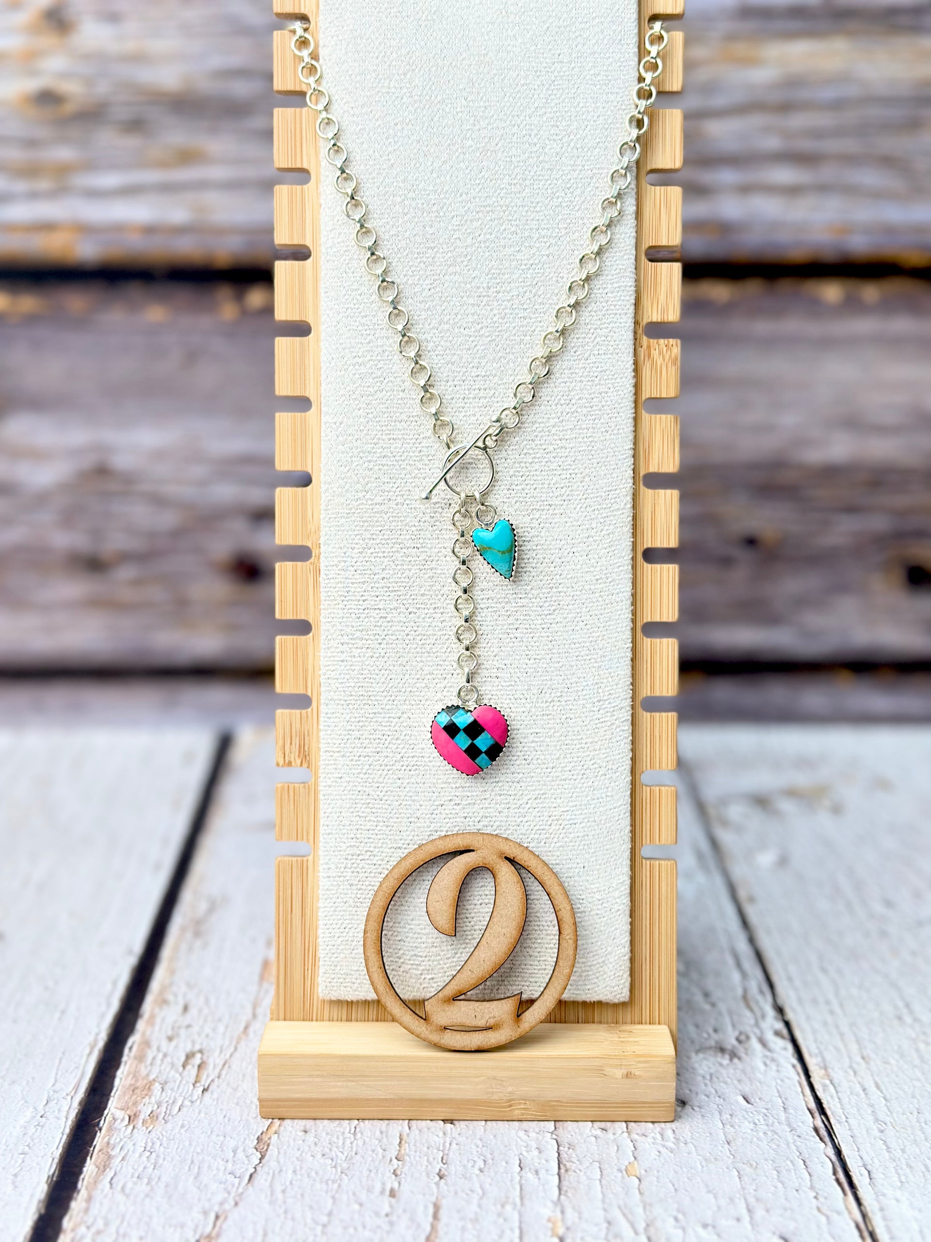 Way To Your Heart Checkered & Stripe Necklaces-Necklaces-Krush Kandy, Women's Online Fashion Boutique Located in Phoenix, Arizona (Scottsdale Area)