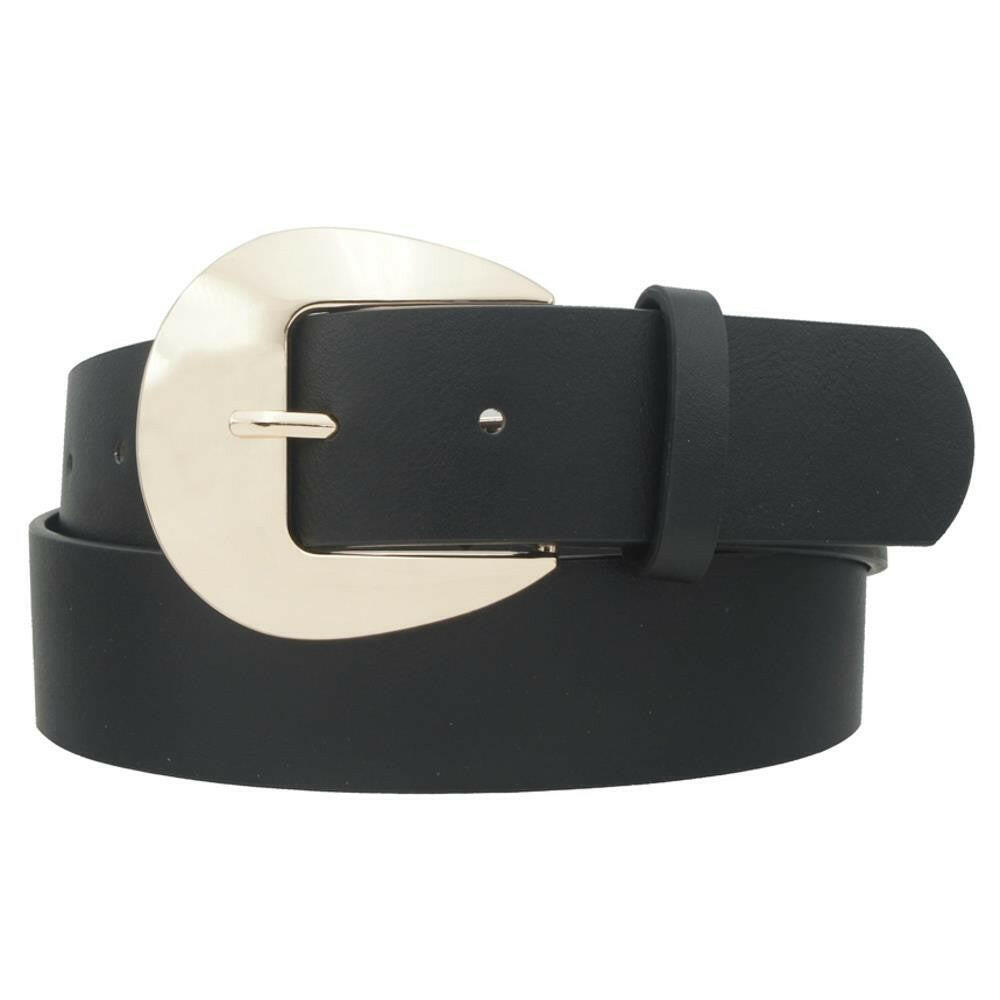 Saffiano Leather Belt with Rounded Buckle-Belts-Krush Kandy, Women's Online Fashion Boutique Located in Phoenix, Arizona (Scottsdale Area)