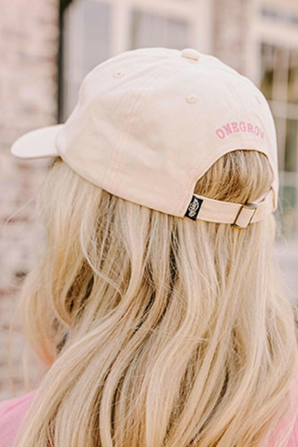 White Baseball Cap with Pink Bow Embroidery-Hats-Krush Kandy, Women's Online Fashion Boutique Located in Phoenix, Arizona (Scottsdale Area)