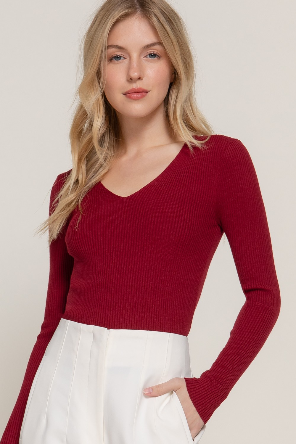 Sleek Simplicity Knit Sweater Top-Sweaters-Krush Kandy, Women's Online Fashion Boutique Located in Phoenix, Arizona (Scottsdale Area)