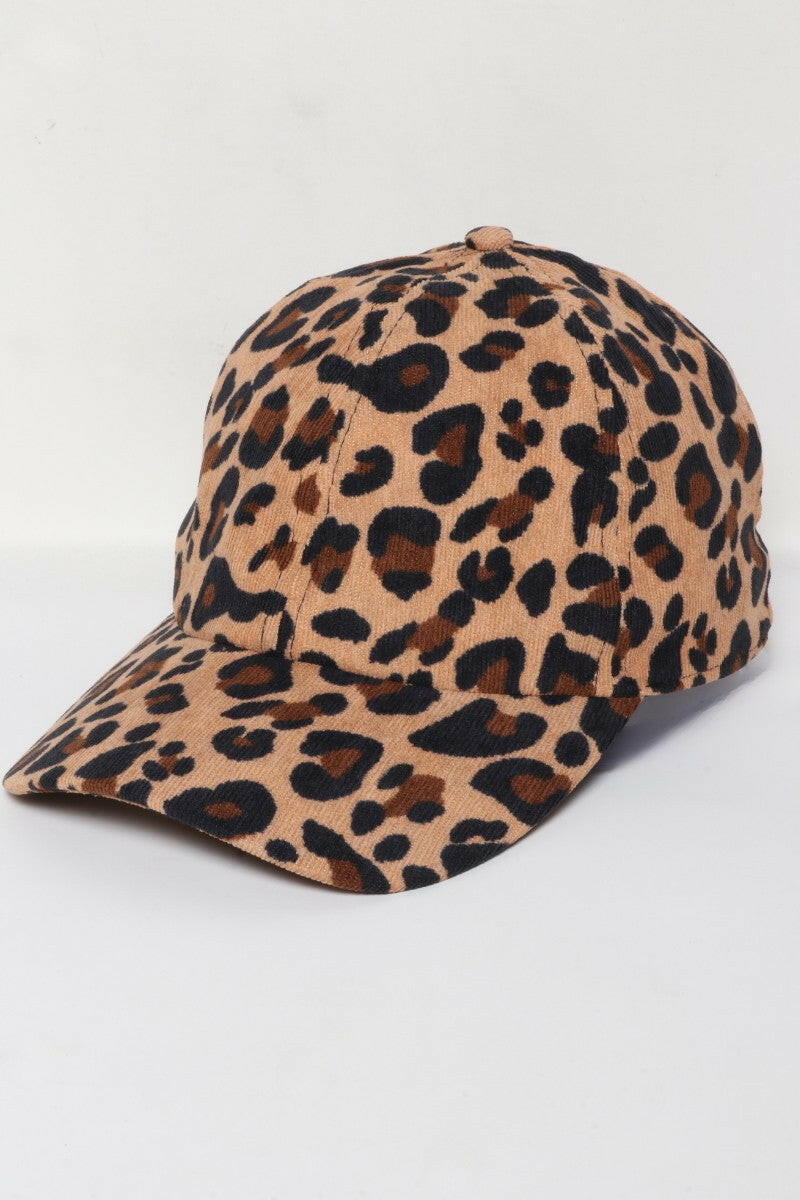 Leopard Print Baseball Cap-Hats-Krush Kandy, Women's Online Fashion Boutique Located in Phoenix, Arizona (Scottsdale Area)