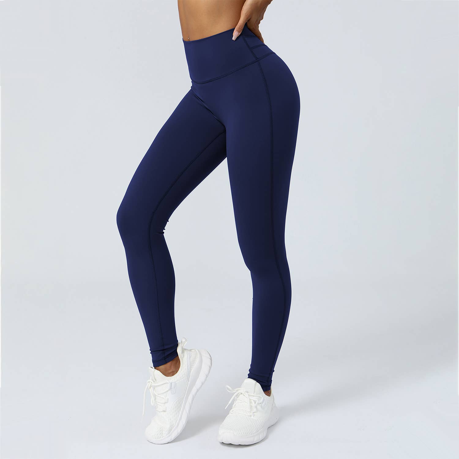 High-Waisted Minimalist Yoga Leggings-Leggings-Krush Kandy, Women's Online Fashion Boutique Located in Phoenix, Arizona (Scottsdale Area)