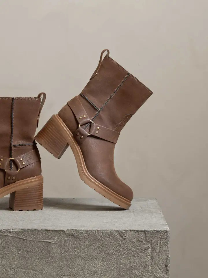 Timber Creek Moto Ankle Boot-Boots-Krush Kandy, Women's Online Fashion Boutique Located in Phoenix, Arizona (Scottsdale Area)