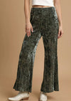 Umgee Velvet Pleated Wide Leg Pants-Pants-Krush Kandy, Women's Online Fashion Boutique Located in Phoenix, Arizona (Scottsdale Area)