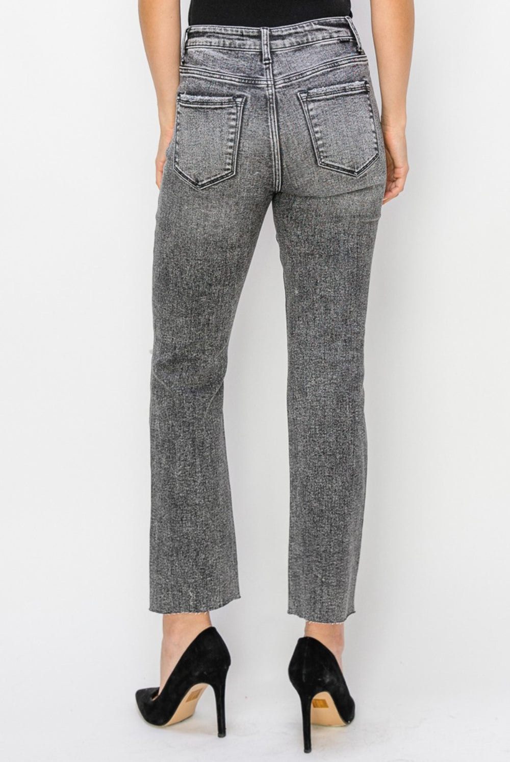 RISEN High Waist Distressed Straight Jeans-Krush Kandy, Women's Online Fashion Boutique Located in Phoenix, Arizona (Scottsdale Area)