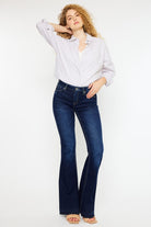 Kancan Mid Rise Slim Flare Jeans-Krush Kandy, Women's Online Fashion Boutique Located in Phoenix, Arizona (Scottsdale Area)