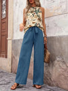 Printed Tank Top and Wide Leg Pants Set-Tops-Krush Kandy, Women's Online Fashion Boutique Located in Phoenix, Arizona (Scottsdale Area)