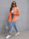 Distressed Drop Shoulder Denim Jacket-Krush Kandy, Women's Online Fashion Boutique Located in Phoenix, Arizona (Scottsdale Area)