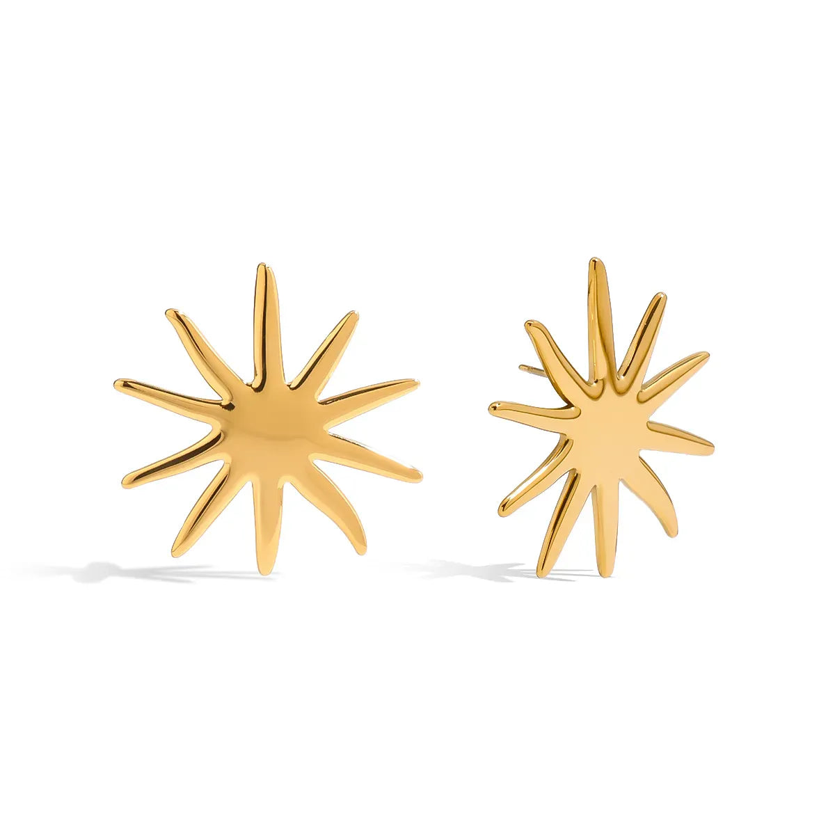 18K Gold-Plated Starburst Stud Earrings-Earrings-Krush Kandy, Women's Online Fashion Boutique Located in Phoenix, Arizona (Scottsdale Area)