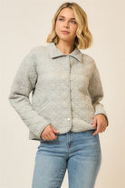 Quilted Collar Jacket-Coats-Krush Kandy, Women's Online Fashion Boutique Located in Phoenix, Arizona (Scottsdale Area)