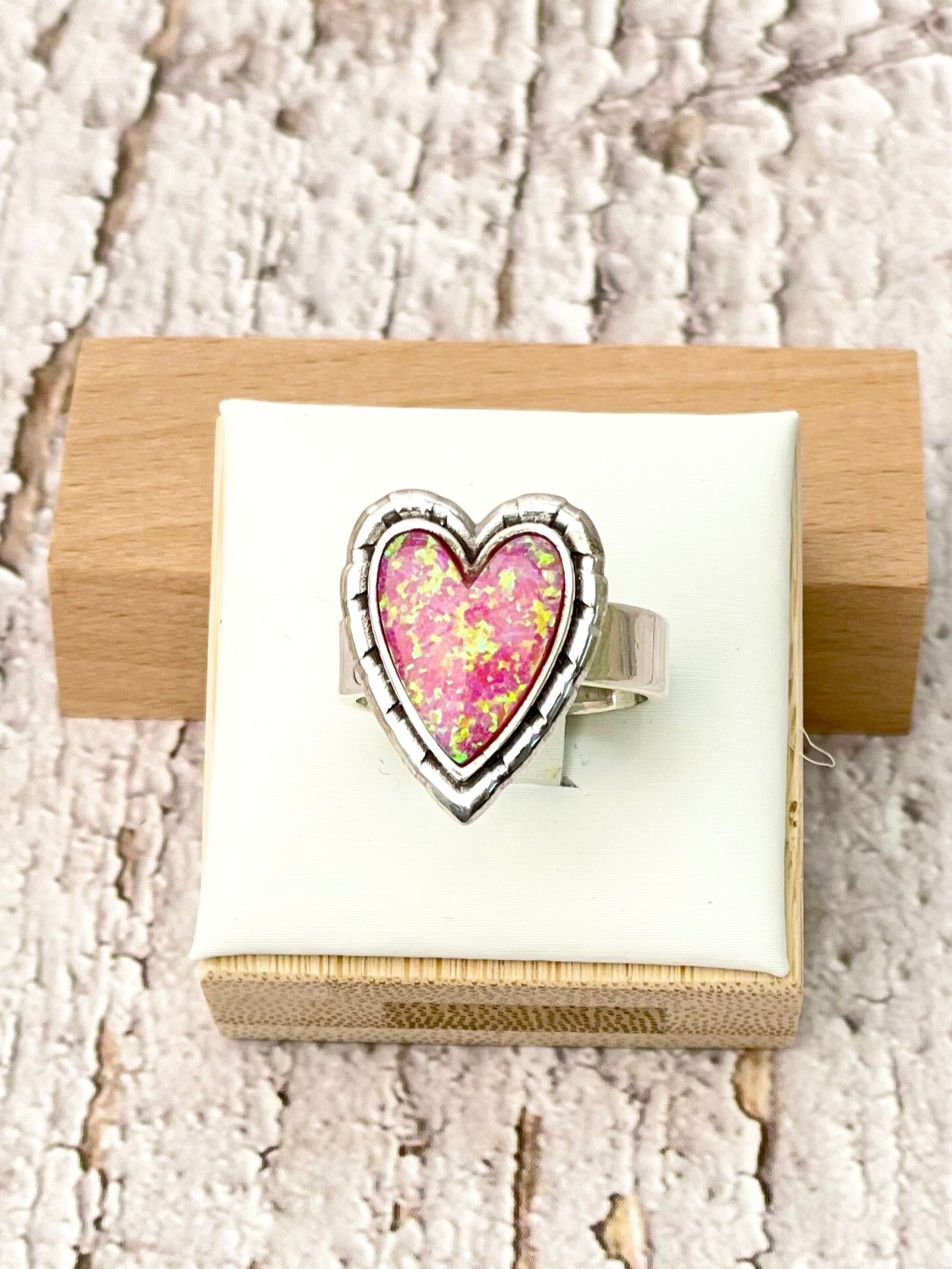 Love Is In The Air Heart Slab Ring-Rings-Krush Kandy, Women's Online Fashion Boutique Located in Phoenix, Arizona (Scottsdale Area)