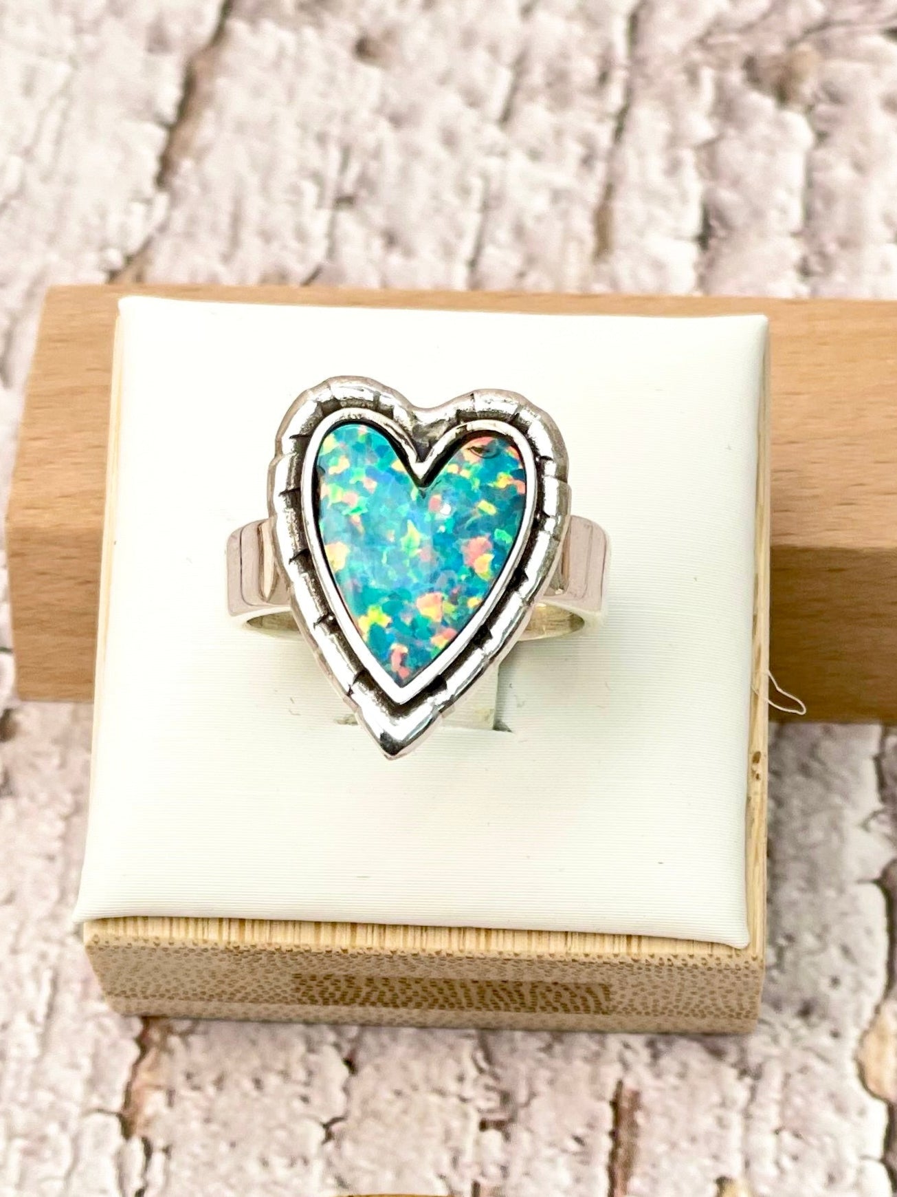 Love Is In The Air Heart Slab Ring-Rings-Krush Kandy, Women's Online Fashion Boutique Located in Phoenix, Arizona (Scottsdale Area)