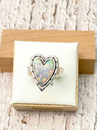 Love Is In The Air Heart Slab Ring-Rings-Krush Kandy, Women's Online Fashion Boutique Located in Phoenix, Arizona (Scottsdale Area)