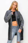 J.HER Vintage Wash Open Cardigan-Cardigans-Krush Kandy, Women's Online Fashion Boutique Located in Phoenix, Arizona (Scottsdale Area)